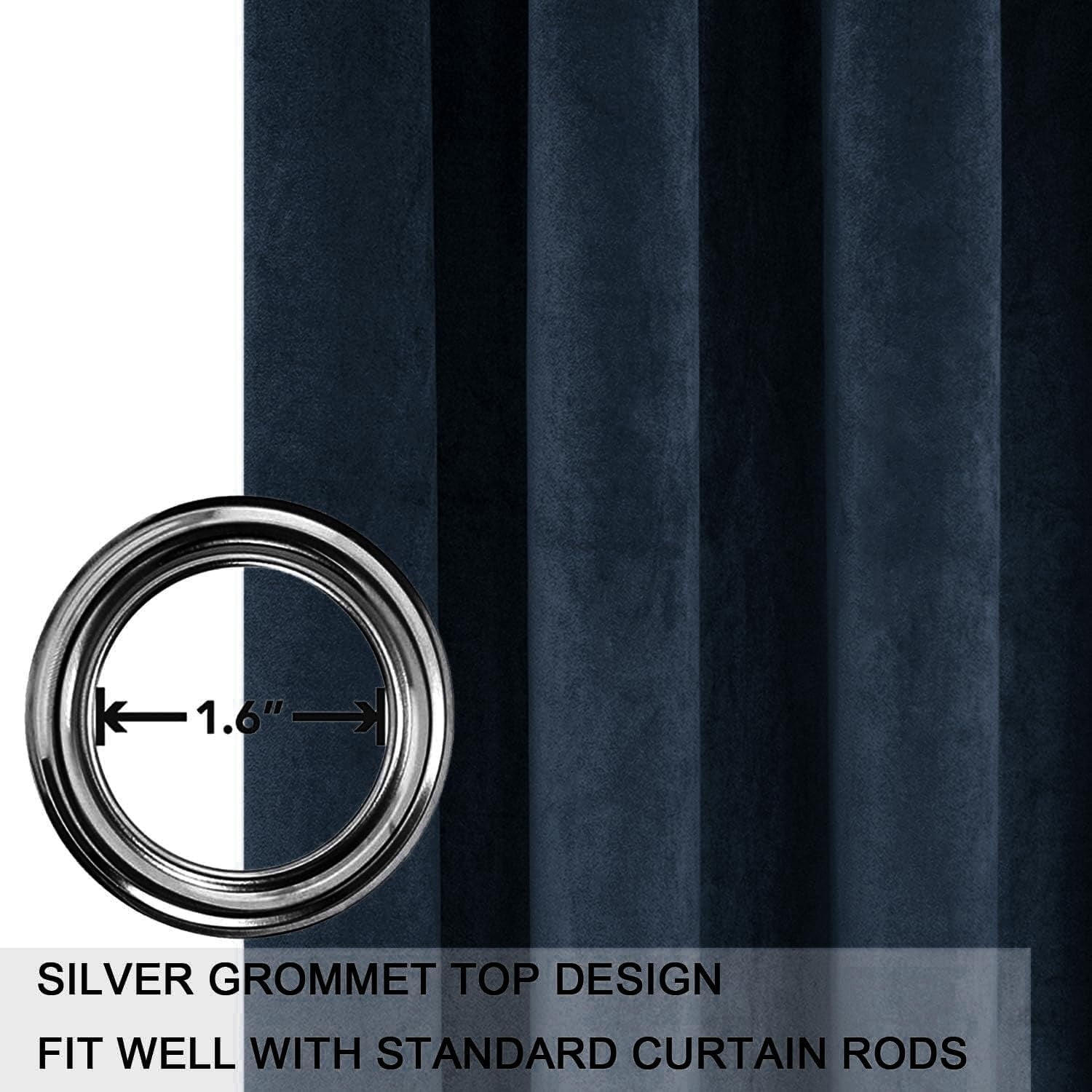 Outdoor Curtains for Patio, Light Filtering Gazebo Curtain for Pergola/Porch, UV & Privacy Protection Outside Drape, 52" Wide, 2 Panels