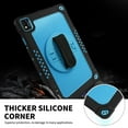 thumbnail image 3 of FIEWESEY for TCL TABMAX 10.4 Inch Tablet Case,Heavy-Duty Shockproof Kids Friendly Hybrid Rugged Protective Case for Nokia T20/Nokia T21/TCL Tab Pro 5G 9198S/VASTKING KingPad M10 Tablet(Black/Blue), 3 of 6