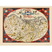 Belgium Germany Netherlands - Ortelius 1584 - 23.00 x 30.14 - Glossy Satin Paper