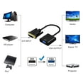 thumbnail image 5 of DVI to VGA Adapter,ABLEWE 1080p Active DVI-D to VGA Adapter Converter 24+1 Male to Female Adapter, 5 of 6