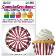 Cupcake Creations Red & White Stripe