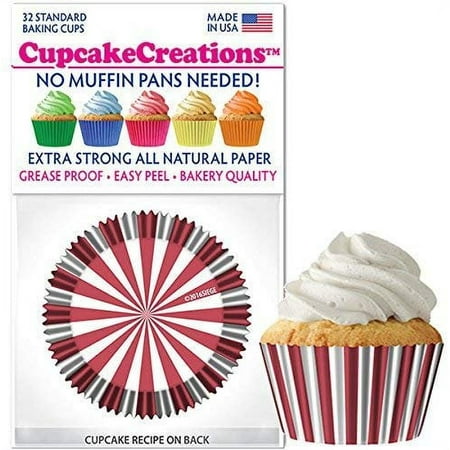 Cupcake Creations Red & White Stripe