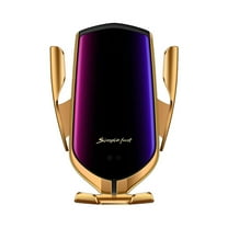 GHSOHS Universal Wireless Charging Phone Stand Wireless Charging Car Mount Phone Holder Adjustable Fast Charging Holder for Travel