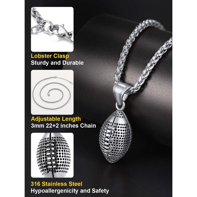 ChainsProMax Football Pendant Necklace for Men photo 6
