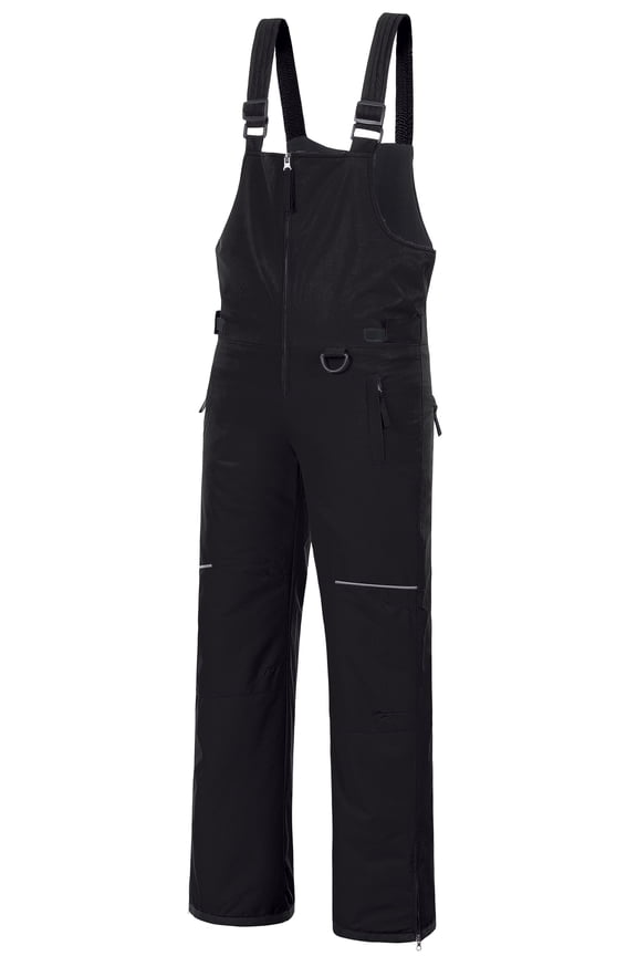 Boys Ski Pants Girl Snow Pants Kids Insulated Snow Bib Overalls Black 4/5