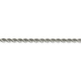 thumbnail image 2 of White Sterling Silver bracelet Chain style Rope 8 in 4.3 mm, 2 of 4