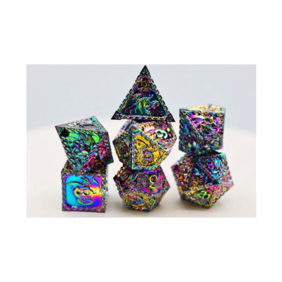 Foam Brain Games Dragon Poly Set - Mystic (7) New