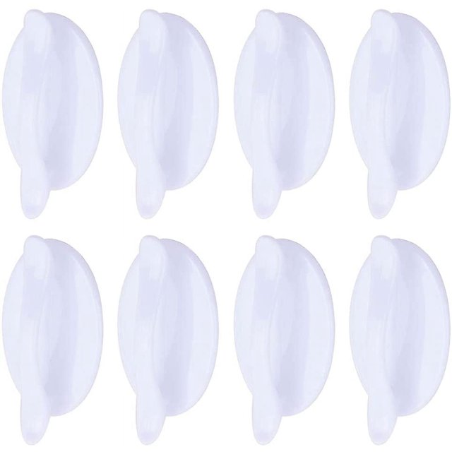 Manija Autoadhesiva 8 Piezas Manija Auxiliar Autoadhesiva para Ventana Puerta Corredera Manija de Cajón Blanca Reposabrazos de Puerta Autoadhesiva Instantánea Manija Autoadhesiva Fuerte