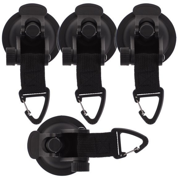 4 Pcs Tent Suction Cup Fixing Hook Cups Heavy Duty Tarp Clip Window Tents Tarpaulin Portable Hooks