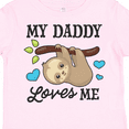 thumbnail image 4 of Inktastic My Daddy Loves Me with Sloth and Hearts Boys or Girls Toddler T-Shirt, 4 of 5