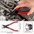thumbnail image 2 of WISEUP 4PCS Hose Clamp Pliers Set - Includes 27" Long Reach Wire Spring Plier, Clic-R Type Pliers, Hose Remover & Flat Band Clamp Tool - fo, 2 of 7
