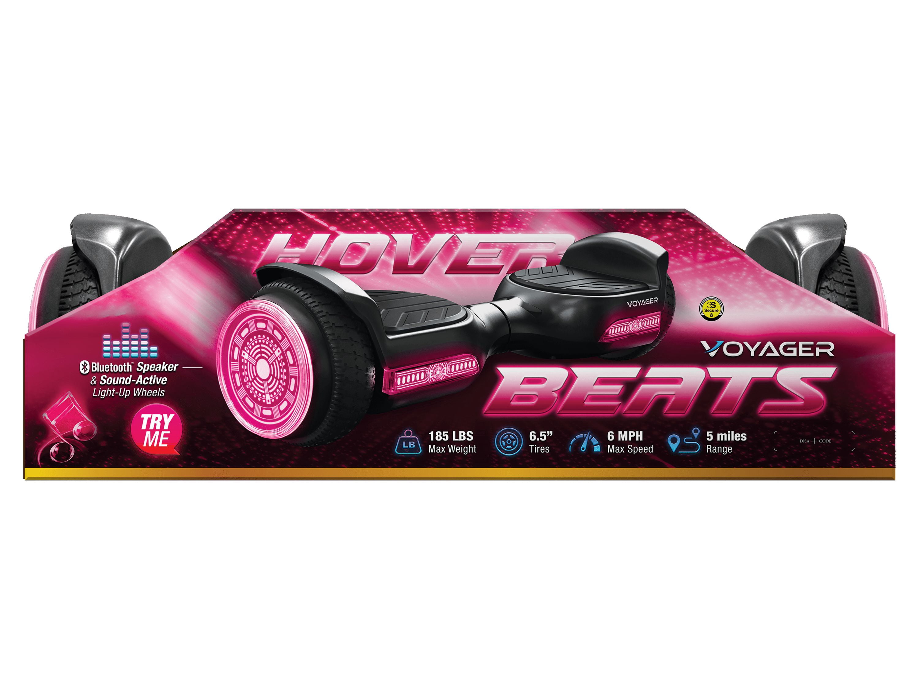 Voyager Hoverbeats Pink Hoverboard with Bluetooth Speaker and Light-up Wheels for Kids