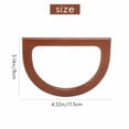 thumbnail image 6 of 4PCS D-Shaped Wooden Purse Handles, Wood Replacement Handles for DIY Bag Purse Handbags Clutch Making (Brown), 6 of 8