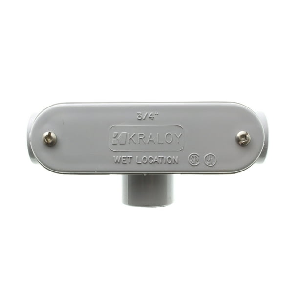 Kraloy T07 PVC Type T Conduit Access LB Fitting W/ Cover, 3/4Inch