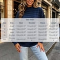 thumbnail image 3 of Jowdiw Womens Striped Mock Neck Sweatshirt Long Sleeve Drop Shoulder Loose Pullover Top, 3 of 5