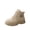Beige, variant on Womens Platform Boots, Fleece Lined Martin Boots, Lace Up Winter Sneakers, Women Platform Martin Boots Warm Fleece Lined Lace Up Winter Sneakers Chunky Non Slip Ankle Boots, Black 9