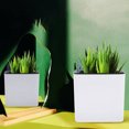 thumbnail image 4 of HOOWIFFY 1 Set Flower Pot Outdoor Hanging Flowerpot White Iron Automatic Water Absorption, 4 of 6
