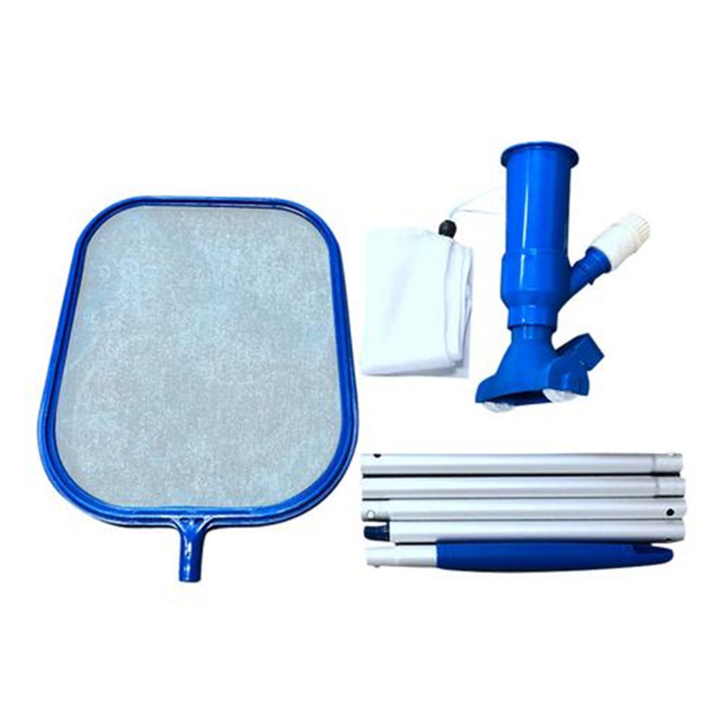 Surface Skimmer Pool Maintenance /& Cleaning Kit Included Vacuum Head and Cleaning Head 48-inch Retractable Aluminum Rod