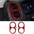 thumbnail image 1 of Real Bright Soft Car Interior Carbon Fiber Sticker Decoration2Pcs For Volkswagen Tiguan Red Carbon Fiber Interior Side Air Vent CoverAuto Car Protection Interior Accessories, 1 of 8