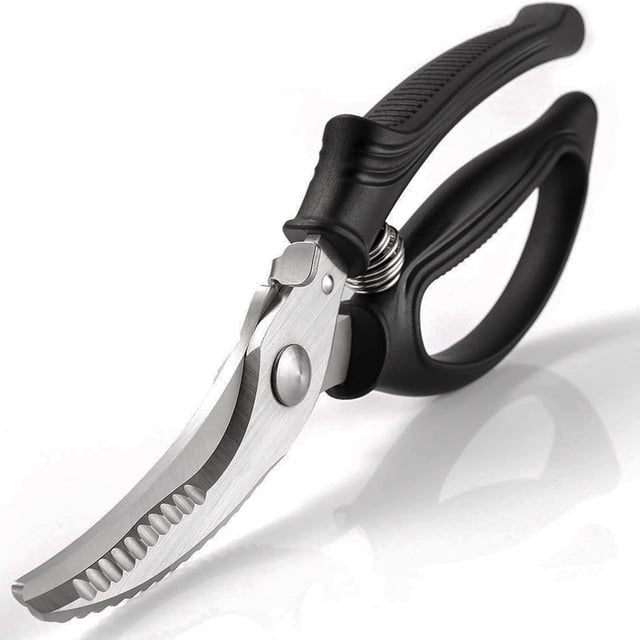Poultry Shears, Heavy Duty Kitchen Shears With Anti-Slip Handle & Safety Lock, Poultry Scissors for Meat, Chicken