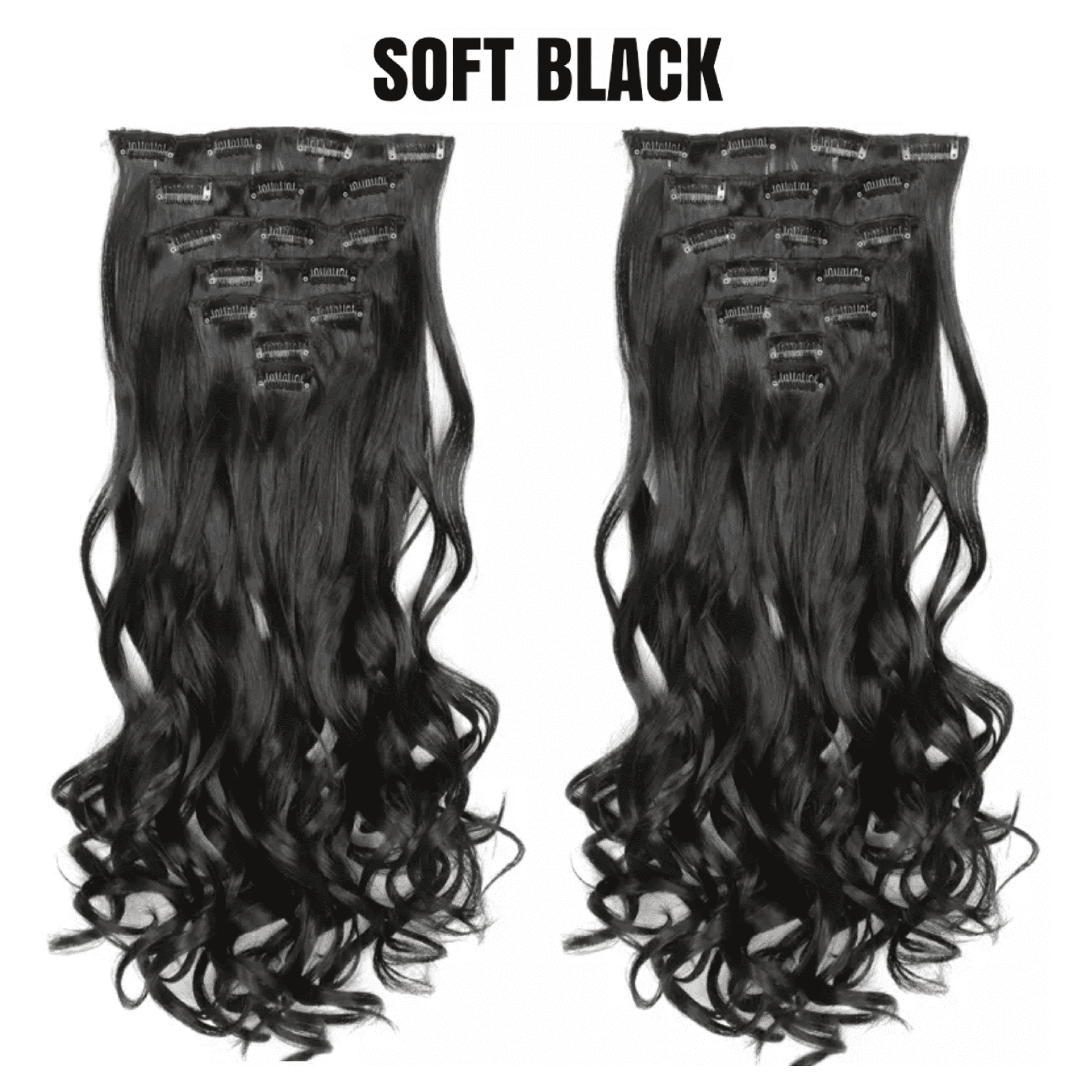 Curly Hair Extensions Clip In 22 inches Multiple Colors