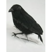 Small Black Halloween Crow Perched 4.5 inch per pack of 3