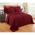 thumbnail image 1 of Better Trends BSASPDOBU Jullian Cotton Bedspread, Burgundy - Full & Double Size, 1 of 3