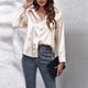 thumbnail image 1 of Puntoco, camisa de satén de manga larga con botones para mujer, blusa informal de trabajo de oficina, camiseta para salir de vacaciones Puntoco Puntoco-7952, 1 of 5
