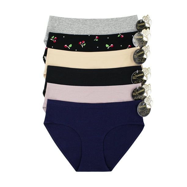 Paquete 6 Pantaleta Dama Algodón Sin Costuras, Corte Láser