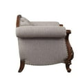 thumbnail image 3 of ACME Miyeon Loveseat with 3 Pillows in Gray Fabric and Cherry, 3 of 4