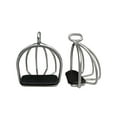 thumbnail image 1 of Almencla Cage Horse Riding Stirrups Lightweight Non Slip Equestrian Sports Rubber Pad for 11.5 x 3.3cm, 1 of 8