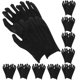 thumbnail image 4 of EeaseMX 12 pares de guantes de algodón, guantes de protección laboral, guantes de trabajo cómodos, guantes de protección para las manos, negros, talla L (gruesos)., 4 of 8