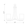 thumbnail image 2 of 426-3C-OB-Z-Lite-Willow - 3 Light Chandelier in Metropolitan Style - 16 Inches Wide by 17.5 Inches High-Olde Bronze Finish    -Traditional, 2 of 7