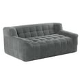 thumbnail image 5 of Jopath 65" Oversized Loveseat Sofa Deep Seat Corduroy Couch,Full Compression Sofa,No Assembly Required,Grey, 5 of 8