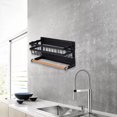 thumbnail image 3 of veasfak Black Spice Rack Paper Towel Holder for Small Things Seasoning Refrigerator Fridge Jars A, 3 of 7