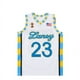 thumbnail image 5 of Camisetas de baloncesto de la escuela secundaria LANEY 23 SPACE JAM Jersey Costura bordado Ropa deportiva al aire libre de alta calidad Azul Blanco amarillo, 5 of 5
