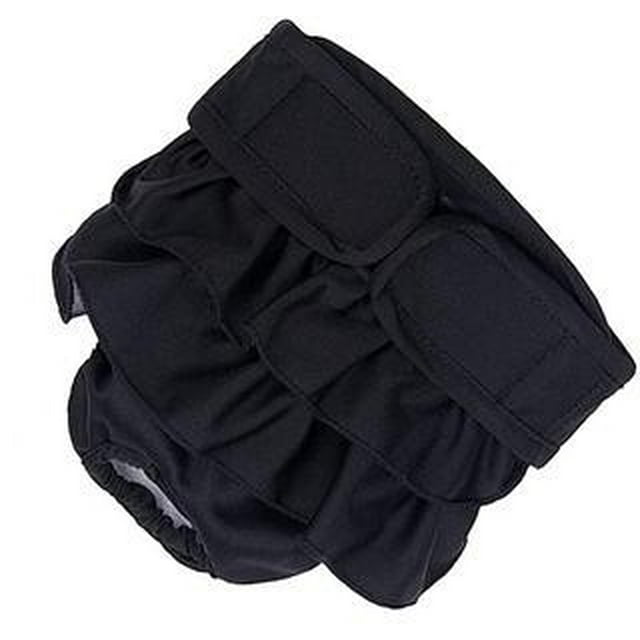 Washable Dog Diapers, Highly Absorbent Dog Diapers for Female Dogs, Dog Dresses for Dogs in Heat, Period, Incontinence, or Excitable Urination (Small, Black