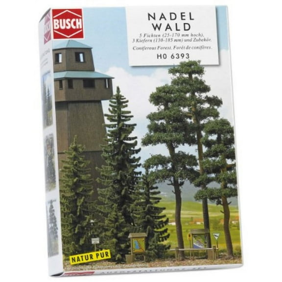busch 6393 spruce & pine forest ho scenery scale model scenery