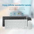 2.4G Wireless Silent Keyboard And Mouse Mini Multimedia Fullsize