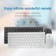 thumbnail image 3 of Mini teclado y ratón inalámbricos de 2,4 G, conjunto combinado multimedia para portátiles, Mac, PC de escritorio y TV., 3 of 8
