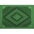 thumbnail image 1 of Ahgly Company Indoor Rectangle Abstract Emerald Green Contemporary Area Rugs, 8' x 12', 1 of 4