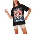 thumbnail image 4 of Ambar Women's Rock N Roll Relaxed Fit T-Shirt, Black,S - US, 4 of 4