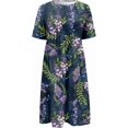 thumbnail image 5 of Robes de Printemps pour Femmes Décontractées Manches 3/4 Longue Robe Évasée Basique Plage Vacances Travail Maxi Robe 2025, 5 of 5