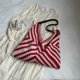 thumbnail image 4 of Bolso Mano Y Hombro Punto para Mujer Viajes () Blanco Rojo, 4 of 7
