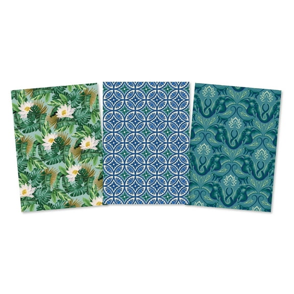 The White Lotus Sewn Notebook Collection (Set of 3), (Hardcover)