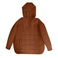 thumbnail image 6 of Womens Puffer Jackets Lightweight Quilted Pullover Jacket Padded Down Jackets Brown XXL, 6 of 6