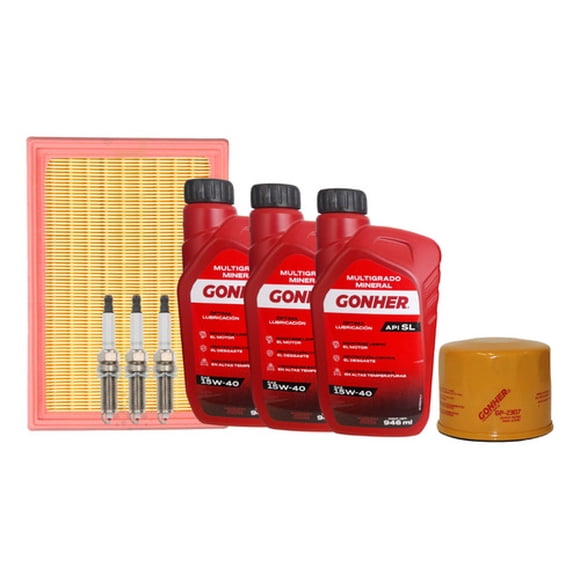Kit Afinacin Para Kwid 1.0 2019-2024 2 Filtros Bujas 15w40