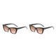 thumbnail image 2 of Jumpingount Gafas de sol de celebridades de Internet de moda - Estilo de calle con gafas de moda Gafas de sol de foto de calle personalizadas estampado de leopardo negro 2piezas, 2 of 6