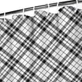 thumbnail image 3 of Black White Plaid Checkered Pattern Shower Curtain 36"x72" ,Bathroom Decorative Shower Curtains Set with 12 Hooks,Modern Waterproof Washable Shower Curtain, 3 of 6