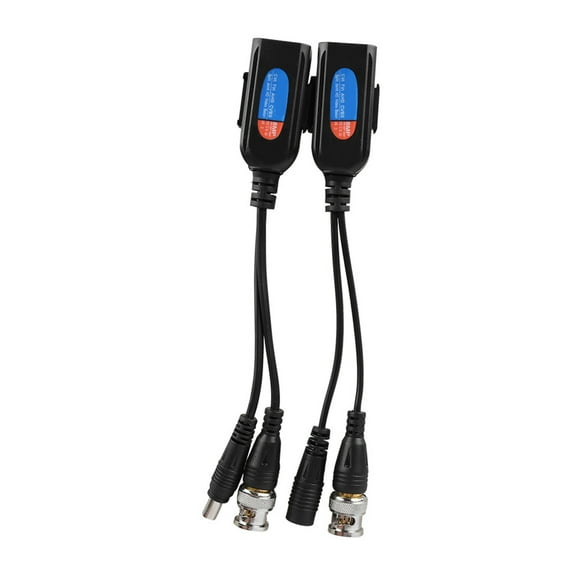 Analog To Ip Camera Converter, Video Balun Passive Video Balun Passive CCTV Power Video Audio Balun Transceiver with Power Indicator for HDCVI HDTVI AHD Analog